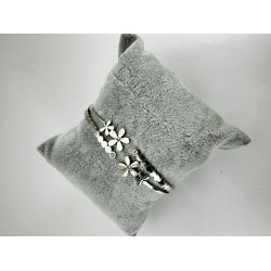 Gümüş Yonca Yapraklı Bileklik